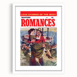 Vintage Magazine Cover Art – Western Romances Classic Print