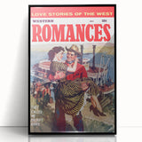 Vintage Magazine Cover Art – Western Romances Classic Print