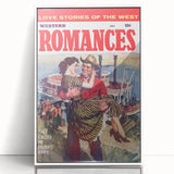 Vintage Magazine Cover Art – Western Romances Classic Print