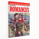Vintage Magazine Cover Art – Western Romances Classic Print