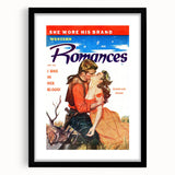 Vintage Magazine Cover Art – Western Romances Passion Print