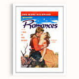 Vintage Magazine Cover Art – Western Romances Passion Print