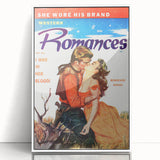 Vintage Magazine Cover Art – Western Romances Passion Print