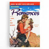 Vintage Magazine Cover Art – Western Romances Passion Print