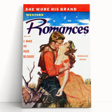 Vintage Magazine Cover Art – Western Romances Passion Print