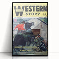 Vintage Magazine Cover Art – Western Story Classic Print