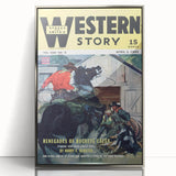 Vintage Magazine Cover Art – Western Story Classic Print