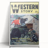 Vintage Magazine Cover Art – Western Story Classic Print