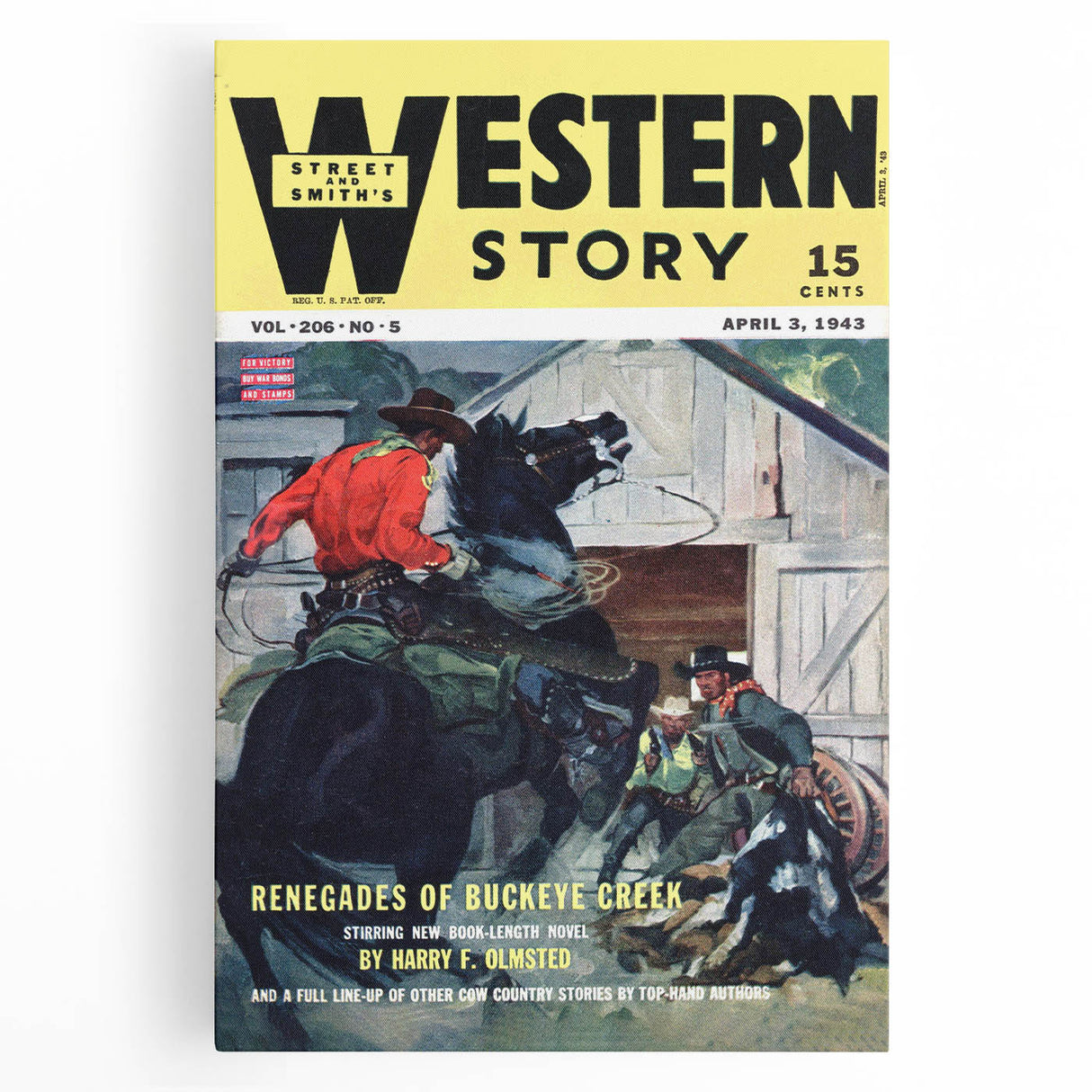 Vintage Magazine Cover Art – Western Story Classic Print