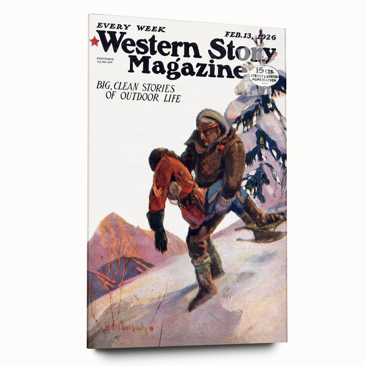 Vintage Magazine Cover Art – Western Story Outdoor Life Print