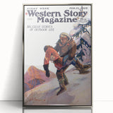 Vintage Magazine Cover Art – Western Story Outdoor Life Print