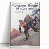 Vintage Magazine Cover Art – Western Story Outdoor Life Print