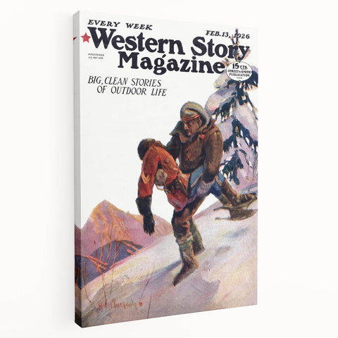 Vintage Magazine Cover Art – Western Story Outdoor Life Print