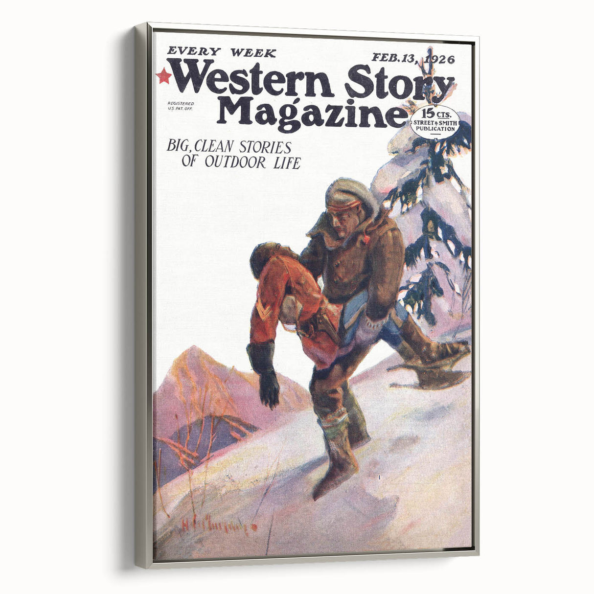 Vintage Magazine Cover Art – Western Story Outdoor Life Print