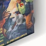 Vintage Magazine Cover Art – Western Story Action Print