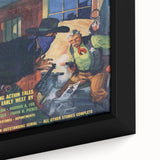Vintage Magazine Cover Art – Western Story Action Print