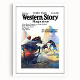 Vintage Magazine Cover Art – Western Story Outdoor Adventure Print