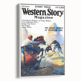 Vintage Magazine Cover Art – Western Story Outdoor Adventure Print