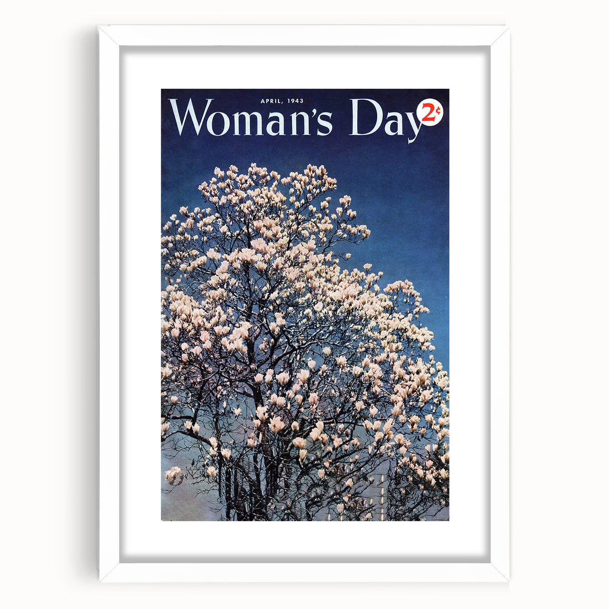 Vintage Magazine Cover Art – Woman’s Day Floral Spring Print