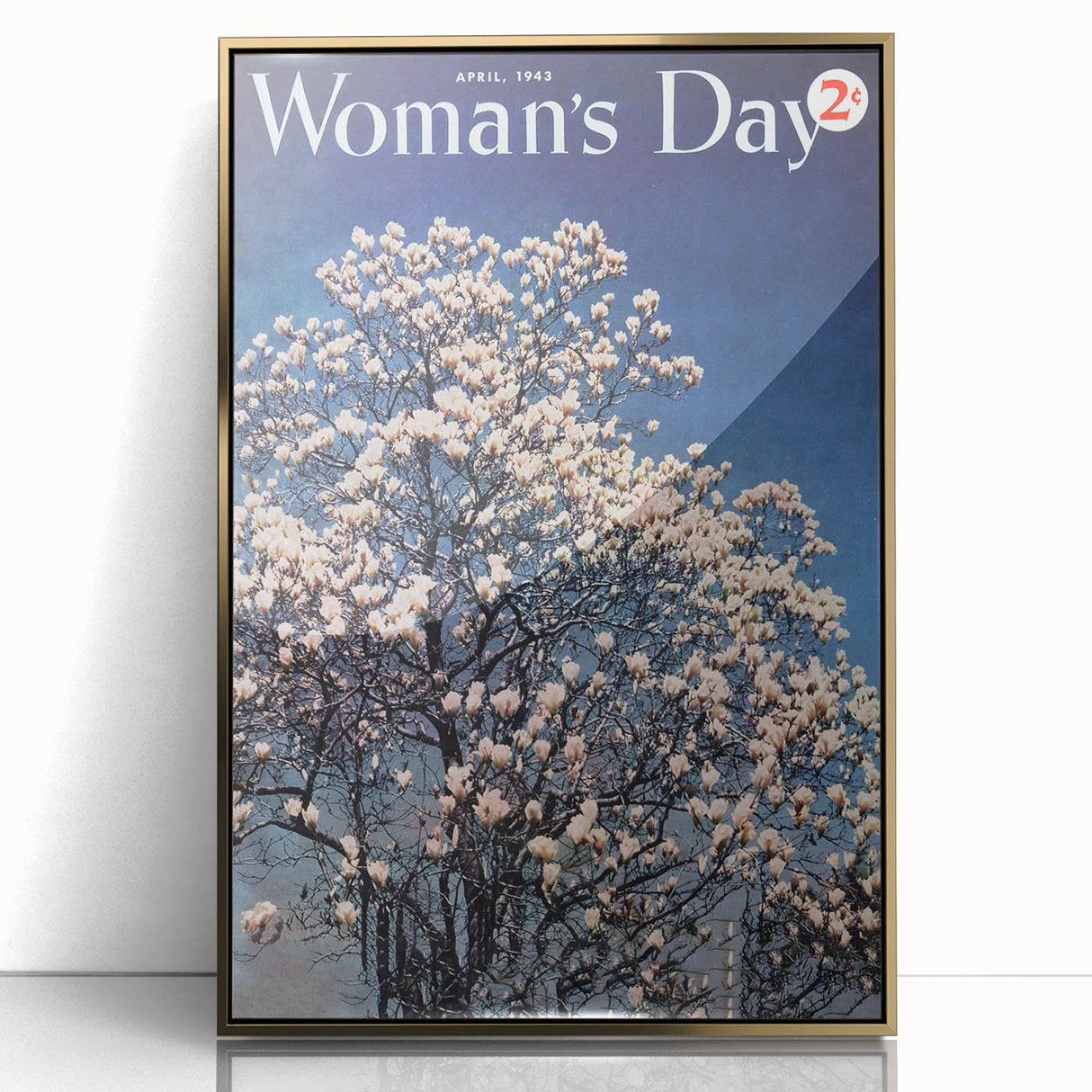 Vintage Magazine Cover Art – Woman’s Day Floral Spring Print