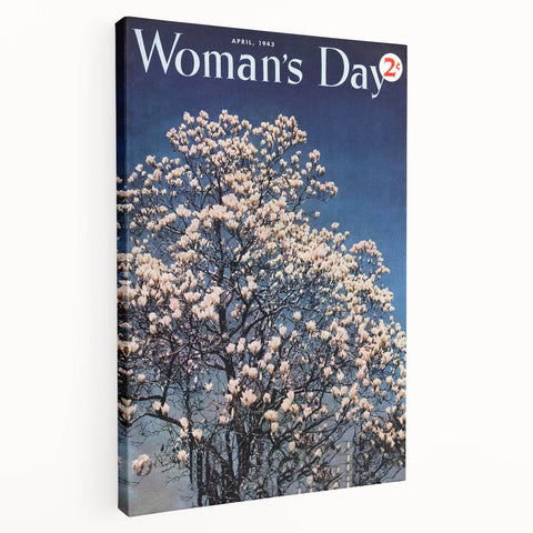 Vintage Magazine Cover Art – Woman’s Day Floral Spring Print