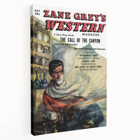 Vintage Magazine Cover Art – Zane Grey’s Western Canyon Print