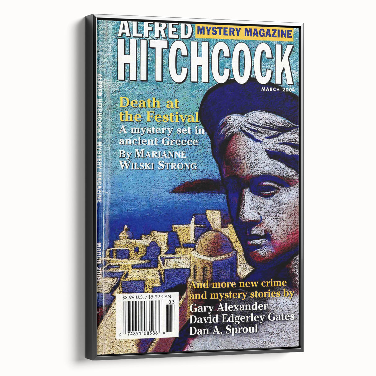 Vintage Magazine Cover Art - Alfred Hitchcock’s Mystery Magazine