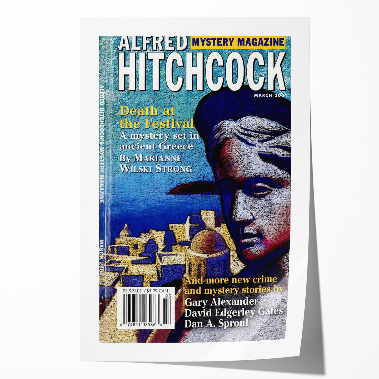 Vintage Magazine Cover Art - Alfred Hitchcock’s Mystery Magazine