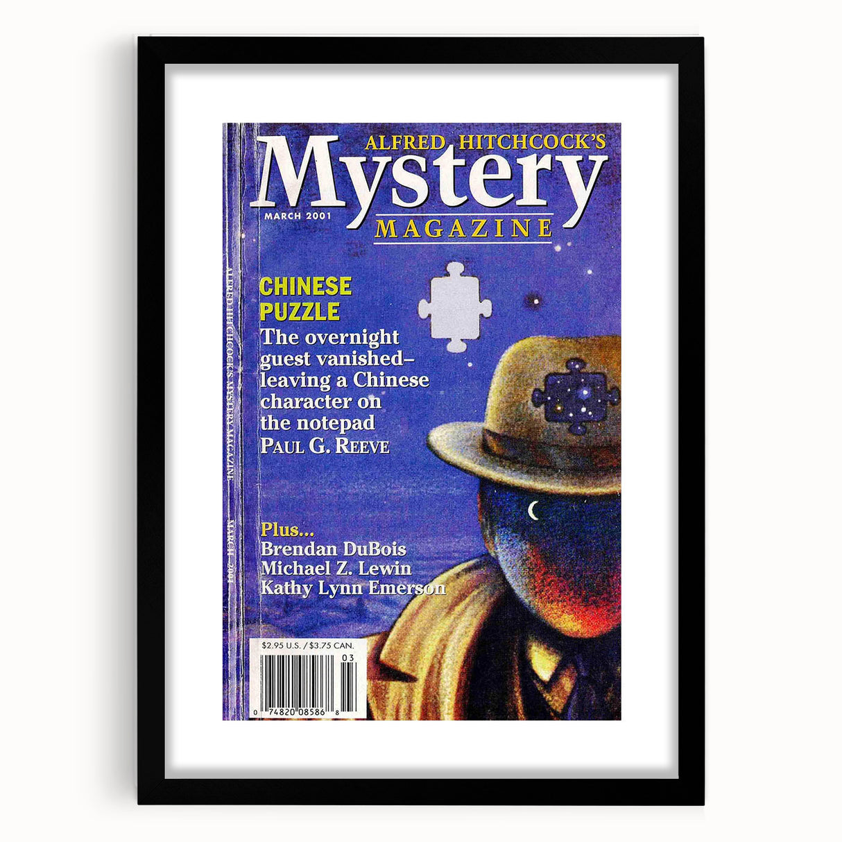 Alfred Hitchcock’s Mystery Magazine March 2001 Cover Art