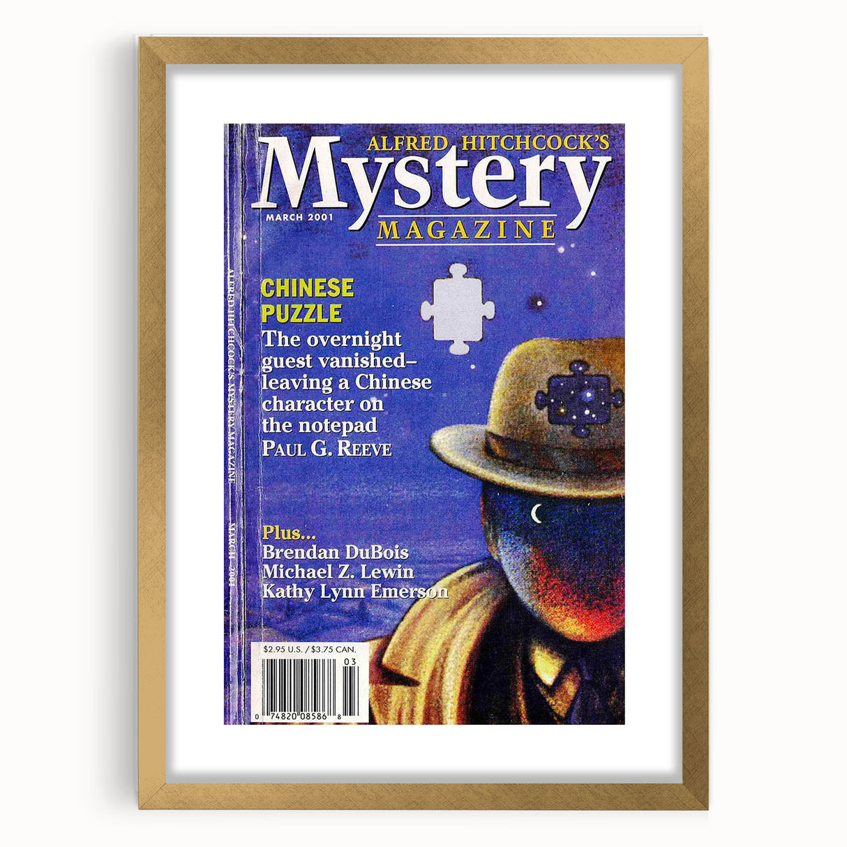 Alfred Hitchcock’s Mystery Magazine March 2001 Cover Art