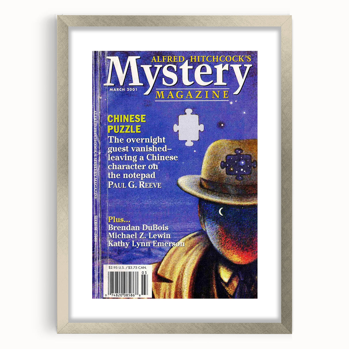 Alfred Hitchcock’s Mystery Magazine March 2001 Cover Art