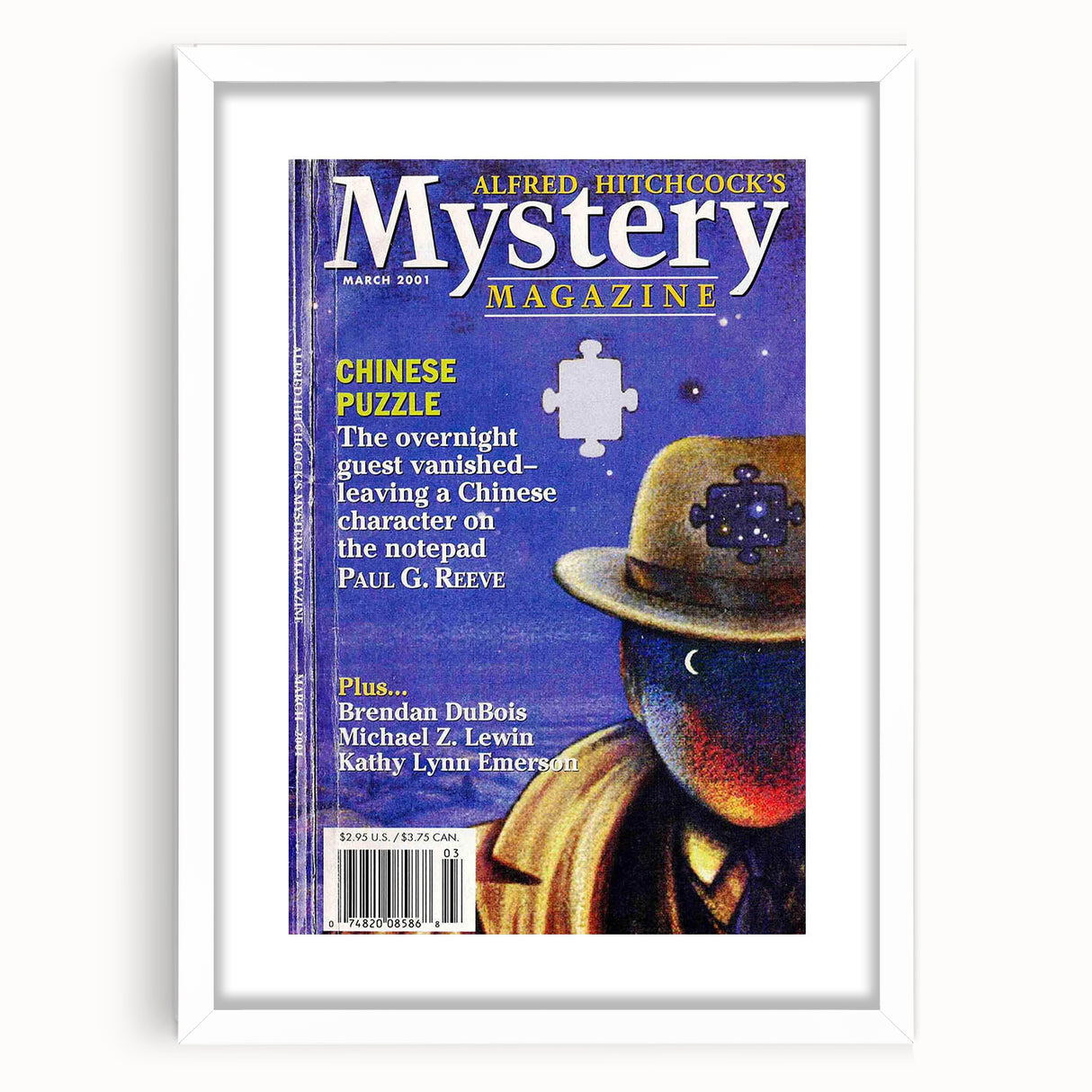 Alfred Hitchcock’s Mystery Magazine March 2001 Cover Art