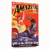 Vintage Magazine Cover Art - Amazing Stories Lord of the Crystal Bow