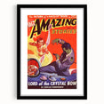Vintage Magazine Cover Art - Amazing Stories Lord of the Crystal Bow