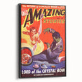 Vintage Magazine Cover Art - Amazing Stories Lord of the Crystal Bow
