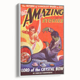 Vintage Magazine Cover Art - Amazing Stories Lord of the Crystal Bow