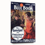 Vintage Magazine Cover Art – The Gun Girl Retro Print