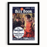 Vintage Magazine Cover Art – The Gun Girl Retro Print