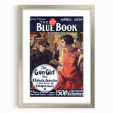 Vintage Magazine Cover Art – The Gun Girl Retro Print