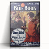 Vintage Magazine Cover Art – The Gun Girl Retro Print