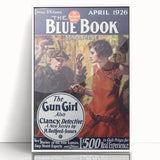 Vintage Magazine Cover Art – The Gun Girl Retro Print
