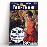 Vintage Magazine Cover Art – The Gun Girl Retro Print