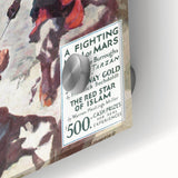 Vintage Magazine Cover Art – A Fighting Man of Mars Retro Print