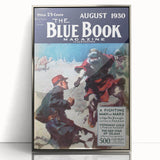 Vintage Magazine Cover Art – A Fighting Man of Mars Retro Print