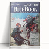 Vintage Magazine Cover Art – A Fighting Man of Mars Retro Print