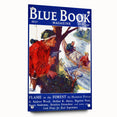 Vintage Magazine Cover Art – Flame in the Forest Retro Print