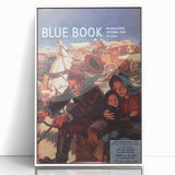 Vintage Magazine Cover Art – Oklahoma Wagon Chase Retro Print