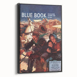 Vintage Magazine Cover Art – Oklahoma Wagon Chase Retro Print