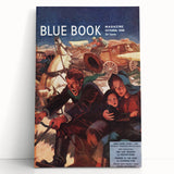 Vintage Magazine Cover Art – Oklahoma Wagon Chase Retro Print