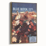 Vintage Magazine Cover Art – Oklahoma Wagon Chase Retro Print